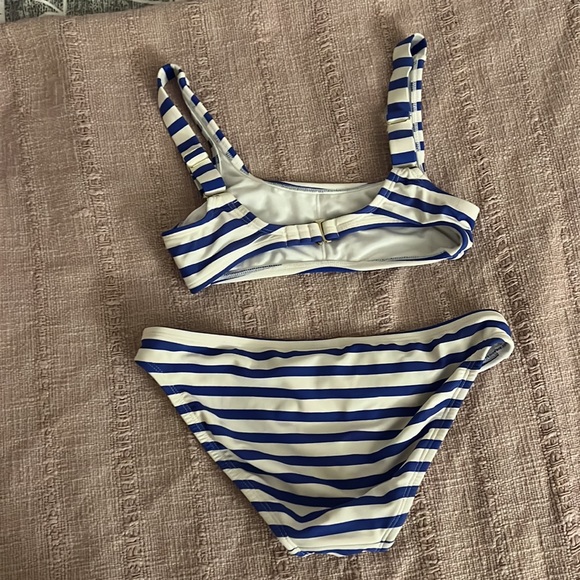 Target brand blue and white striped bikini - Picture 2 of 4